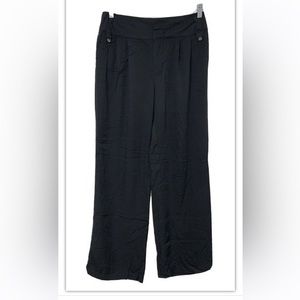 COPY - Who What Wear Pants -Womens S6 - Black - Mid Rise Wide Leg Long Casual T…